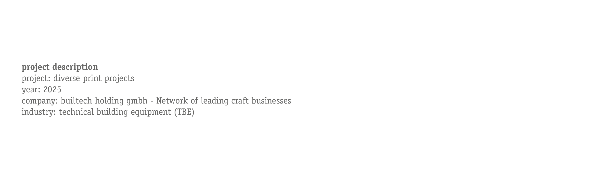 info about projects for builtech gmbh from bueroschmid; jutta schmid